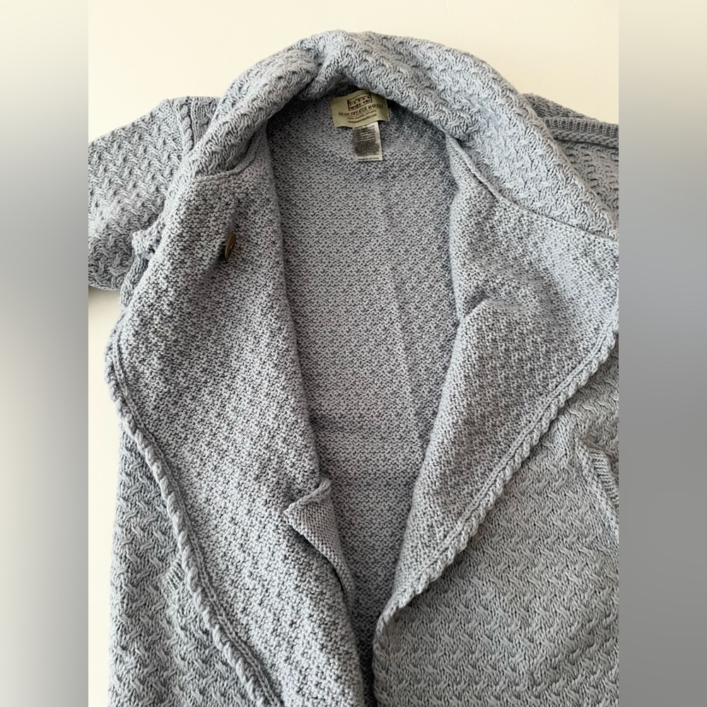 Aran sweater Market wrap cardigan - Picture 6 of 10